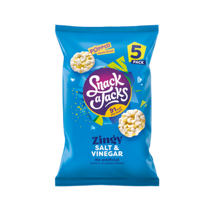 Snack a Jacks Salt & Vinegar Multipack Rice Cakes 5 pack 95g