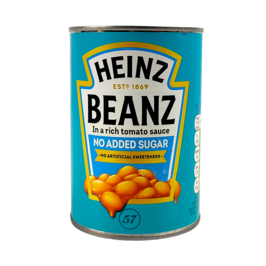 Heinz Beanz In a Rich Tomato Sauce No Added Sugar 415g ไฮนซ์ ถั่วในซอสมะเขือเทศเข้มข้น ไม่เติมน้ำตาล 415 กรัม