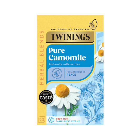 Twinings Pure Camomile 20 Tea Bags 30g ทไวนิงส์ เพียวคาโมมายล์ 20 ซองชา 30 กรัม