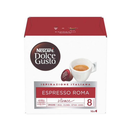 [BestBefore-30-Apr-2025] Nescafe Dolce Gusto Espresso Roma Coffee 16 Pods 99.2g