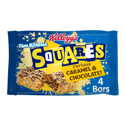 Kelloggs Rice Krispies Squares Curious Caramel & Chocolate 144g