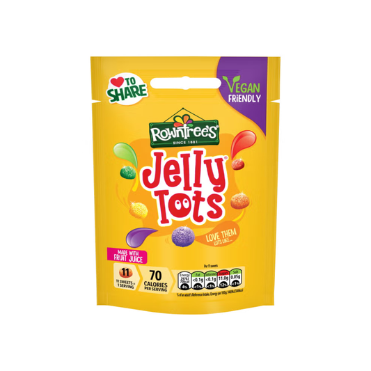 [Best before 31-Aug-2026]Rowntree's Jelly Tots Sweets Sharing Bag 150g
