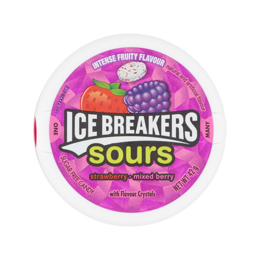 Ice Breakers Sours Strawberry Mixed Berry 42g