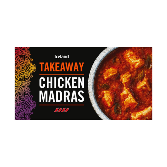 Iceland Chicken Madras 375g ไอซ์แลนด์ อกไก่ปรุงสุกพร้อมหัวหอมในมะเขือเทศ และ ซอสแกงกะทิ 375 กรัม