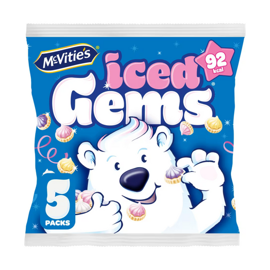 [BestBefore-26Jul2025] McVities Iced Gems Multipack 5 x 23g