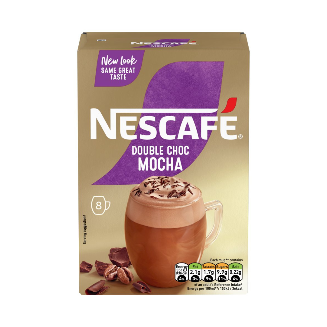 Nescafe Gold Double Choc Mocha Instant Coffee 8 x 20.9g