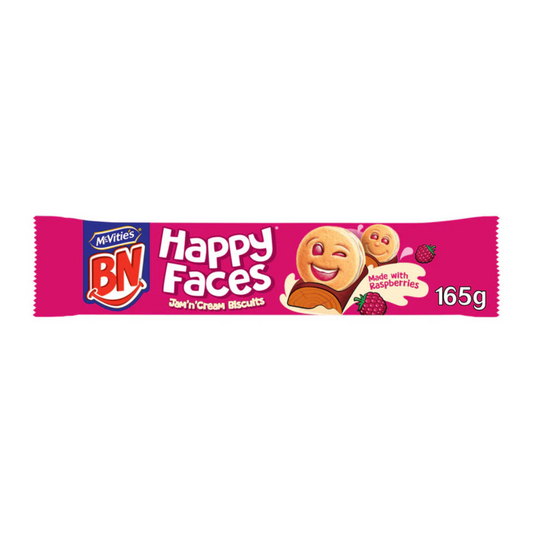 McVitie's BN Happy Faces Jam 'n' Cream Biscuits 165g