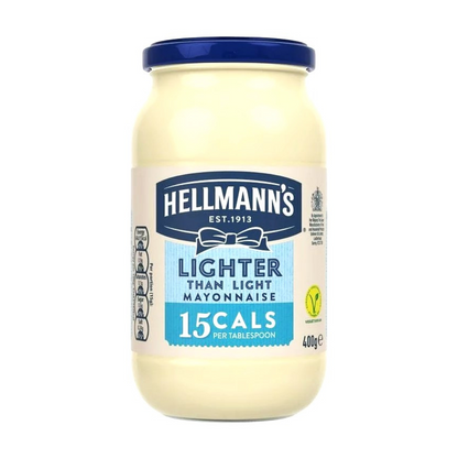 Hellmann's Lighter Than Light Mayonnaise 400g  เฮลล์มันน์ มายองเนส แคลอรี่ลดลงด้วยไขมัน 6% 400 กรัม