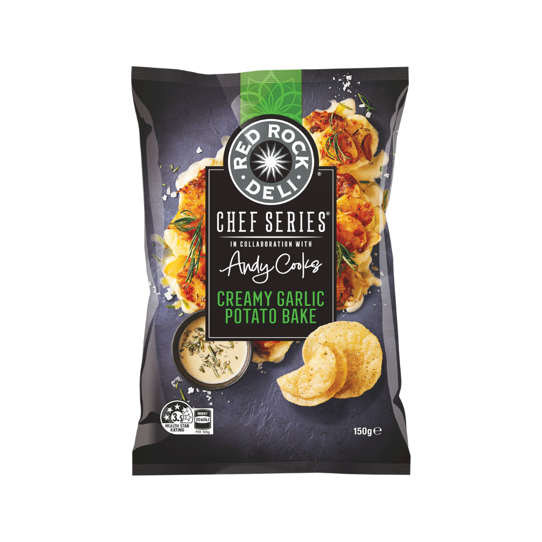 Red Rock Deli Chef Series Andy Cooks Creamy Garlic Potato Bake 150g