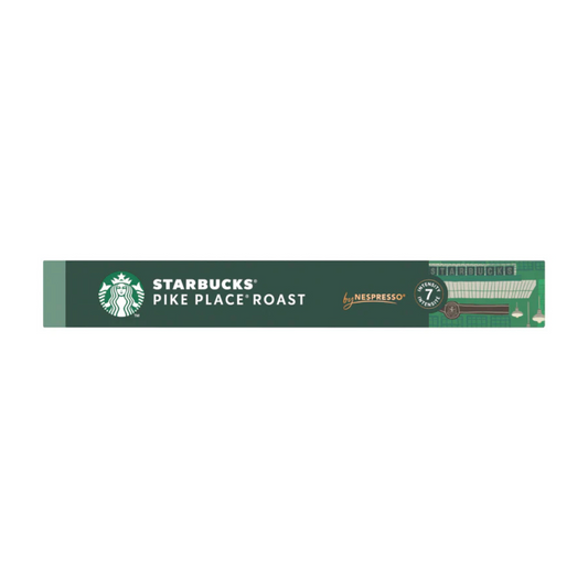 Starbucks Nespresso Pike Place Roast Lungo Coffee 10 Pods 53g