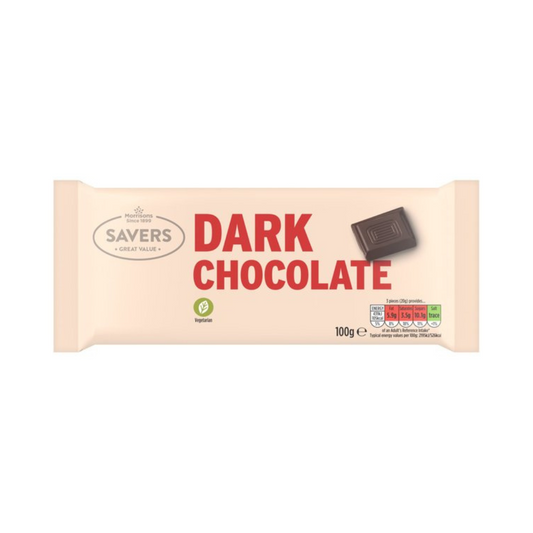 Morrisons Savers Dark Chocolate 100g