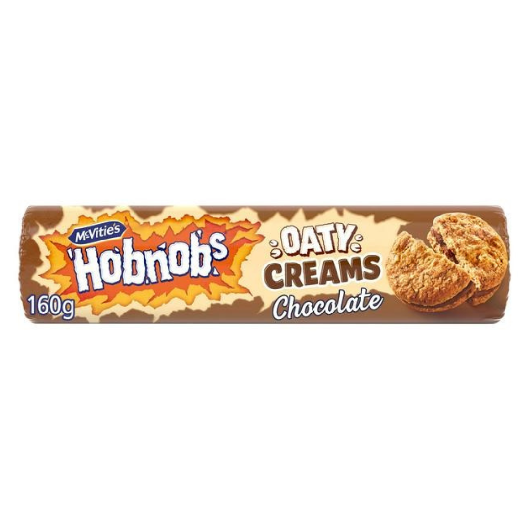 [BestBefore-9Nov2024] Mcvitie's Hobnobs Oaty Cream Chocolate 160g แมควิททีย์ส์ ช็อกโกแลตครีม ฮอบนอบส์ 160 กรัม