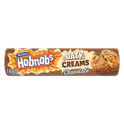 [BestBefore-9Nov2024] Mcvitie's Hobnobs Oaty Cream Chocolate 160g แมควิททีย์ส์ ช็อกโกแลตครีม ฮอบนอบส์ 160 กรัม