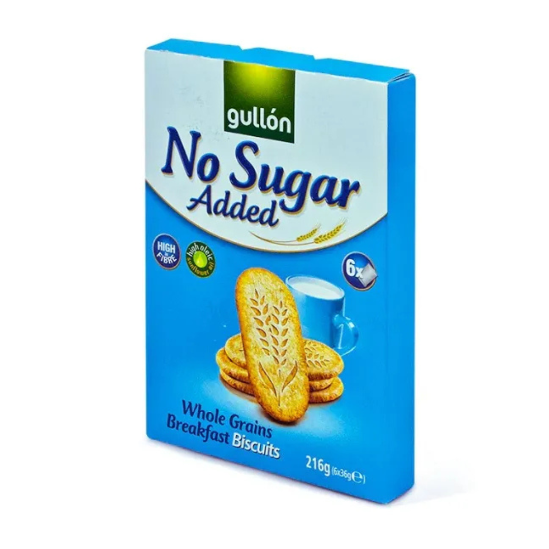 Gullon Whole Grain Breakfast Bakes No Added Sugar 216g