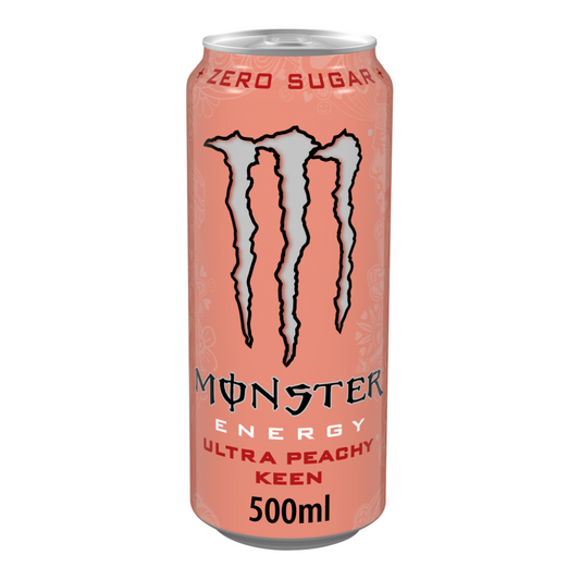 Monster Energy Drink Ultra Peachy Keen Zero Sugar 500ml