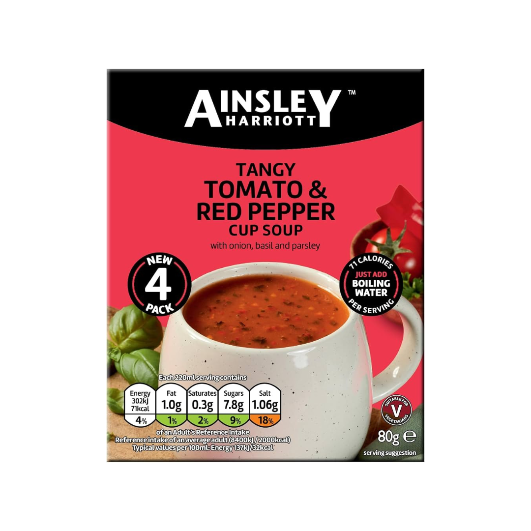 Ainsley Harriott Tangy Tomato & Red Pepper Cup Soup 80g