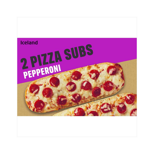 Iceland 2 Pizza Subs Pepperoni 264g ไอซ์แลนด์ ทูพิซซ่าซับเปปเปอโรนี 2 ชิ้น 264 กรัม