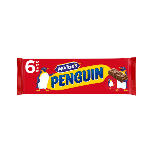[BestBefore-15Nov2025] McVities Penguin Milk Chocolate 6pk 147.6g