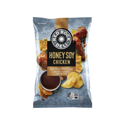 Red Rock Deli Honey Soy Chicken Potato Chips 165g