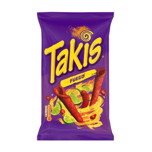 Takis Fuego Seasoned Chilli Corn Snack 100g