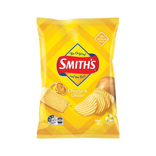 [Best before 25-Oct-2026]Smith's Crinkle Cheese & Onion Flavor Chips 90g