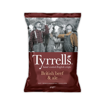 Tyrrells Beef & Ale Crisps 40g