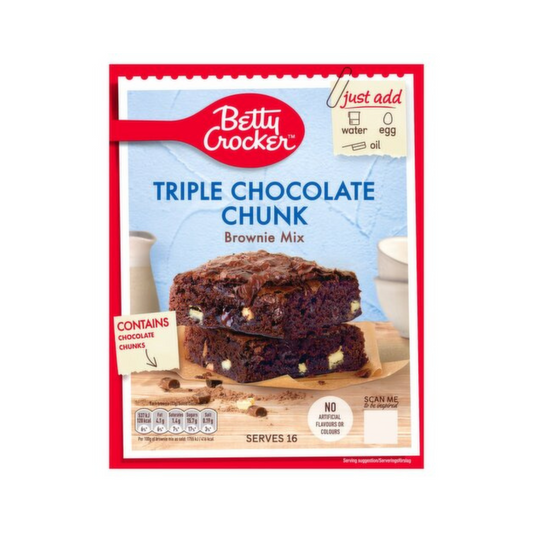 Betty Crocker Triple Chocolate Chunk Brownie Mix 415g