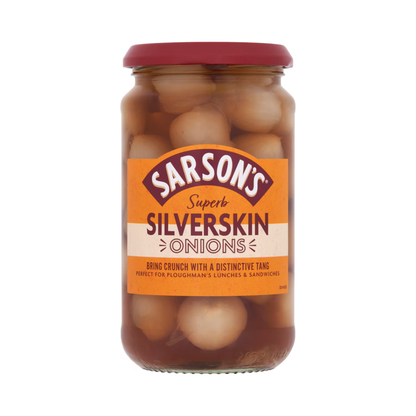 Sarsons Superb Medium & Tangy Silverskin Onions 460g