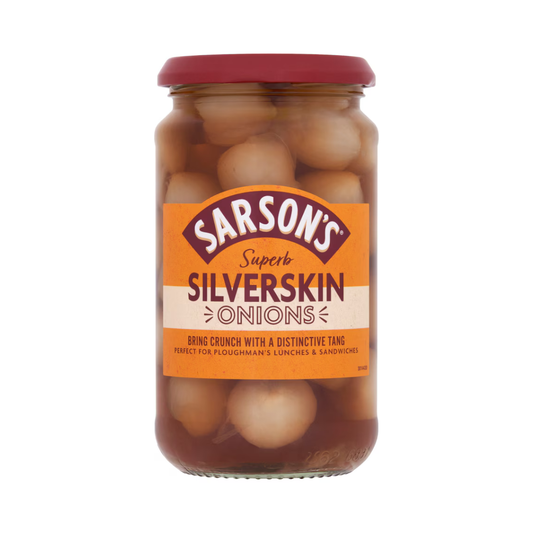 Sarsons Superb Medium & Tangy Silverskin Onions 460g