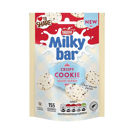 Nestle Milkybar Buttons Crispy Cookie White Chocolate Sharing Bag 86g