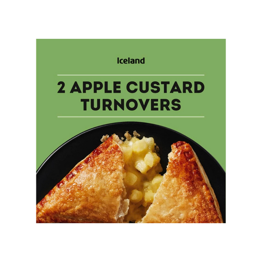 Iceland Apple Custard Turnovers 2 Packs 186g