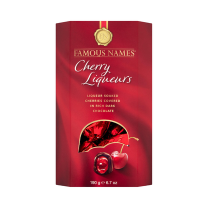 Famous Names Cherry Liqueurs Dark Chocolate 175g