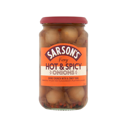 Sarson's Hot & Spicy Silverskin Onions 460g