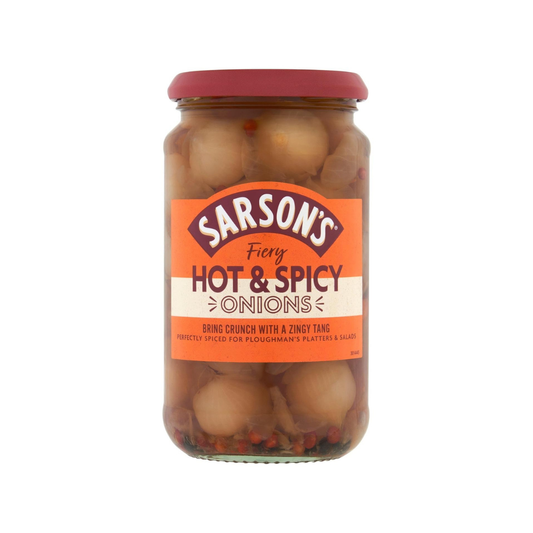 Sarson's Hot & Spicy Silverskin Onions 460g