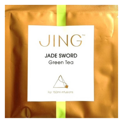 Jing Jade Sword Green Tea Tea Bags 4g จิง ถุงชาดาบหยกชาเขียว 4 กรัม