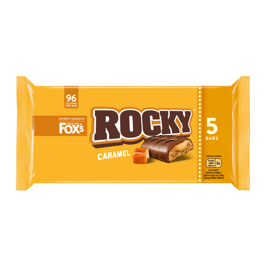 Fox's 5 Rocky Caramel Biscuit Bars 97.5g