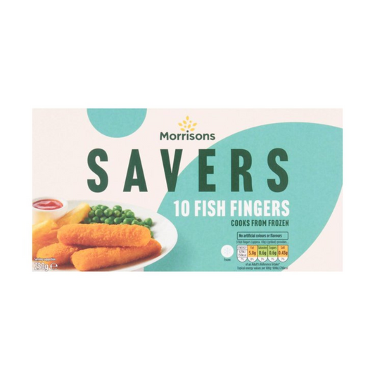 Best before 30May2026) Morrisons Savers 10 Fish Fingers 250g