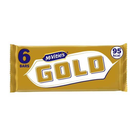 Mcvities Gold Biscuit Bars 6 pack 106g