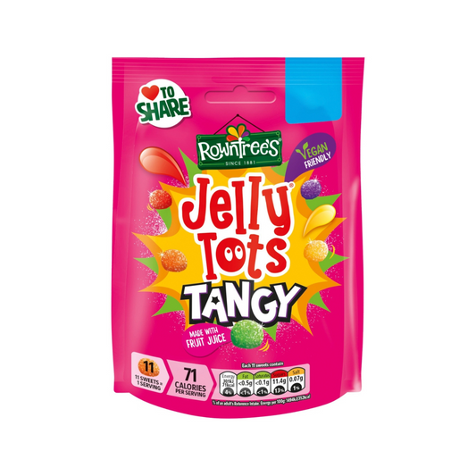 Nestle Rowntrees Jelly Tots Tangy Pouch 140g