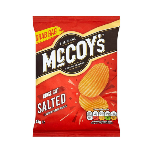 McCoy's Ridge Cut Salted Flavour Potato Crisps 45g