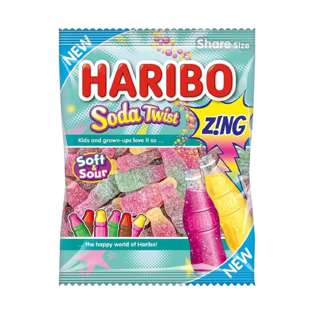 Haribo Soda Twist Zing 140G