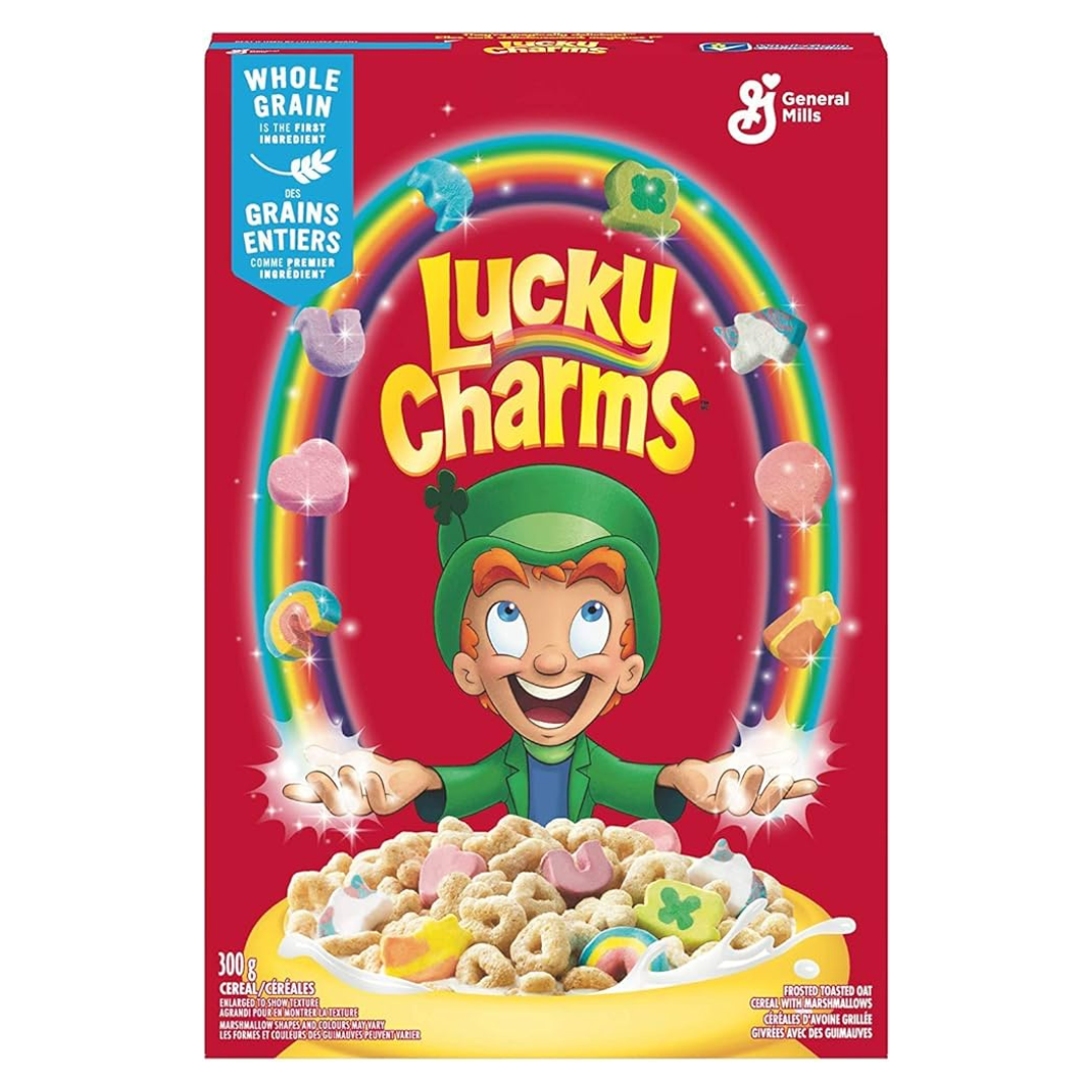 [Best Before 15-Sep-2024]Lucky Charms Cereal with Marshmallows 300g ลัคกี้ชาร์ม ซีเรียล ผสมมาร์ชเมลโลว์ 300 กรัม