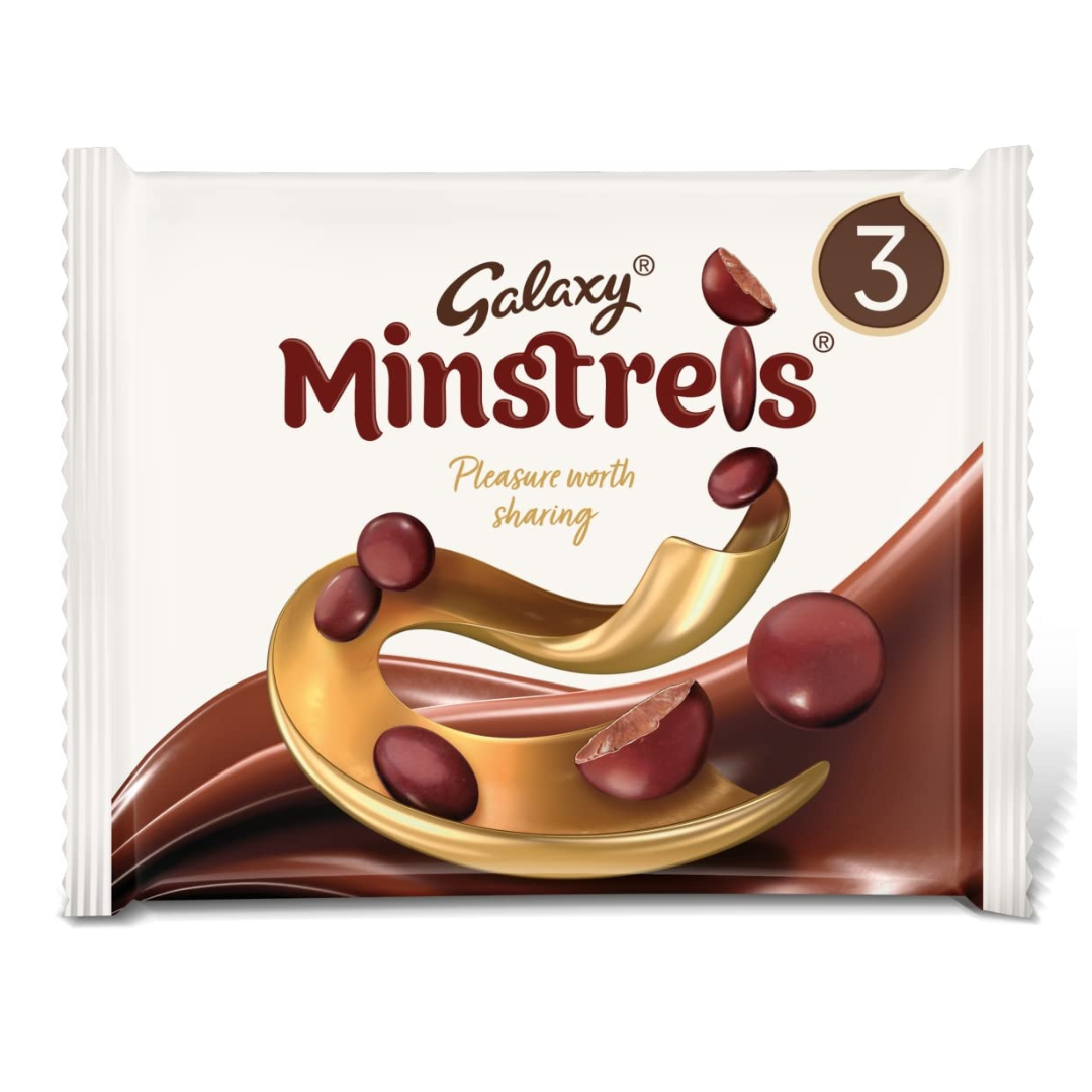 Galaxy Minstrels 3 Pack 126g กาแล็กซี่ ช็อกโกแลตนม 3 แพ็ค 126 กรัม