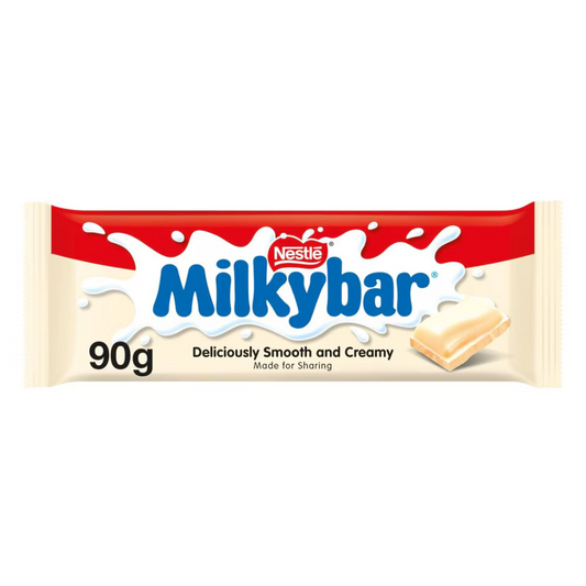 Milkybar White Chocolate Sharing Bar 90g มิลค์กี้บาร์ ช๊อคโกแลต รสนม แบบบาร์ 90 กรัม