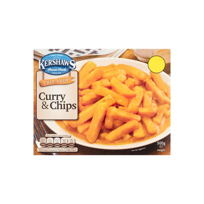 Kershaws Chip Shop Curry & Chips 500g เคอร์ชอว์ แกงกะหรี่ และ มันฝรั่งทอด 500 กรัม