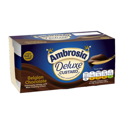 [BestBefore-31-Mar-2025] Ambrosia Deluxe Custard Belgian Chocolate 2x120g