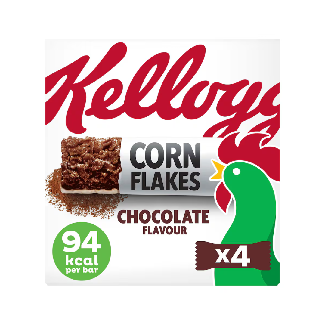 Kellogg's Corn Flakes Chocolate Cereal Bars 4x24g