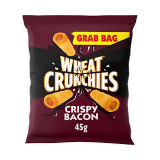 Wheat Crunchies Bacon Grab Bag Crisps 45g วีทครั้นชี่ส์เบคอนแกรบแบ็กคริสป์ 45ก