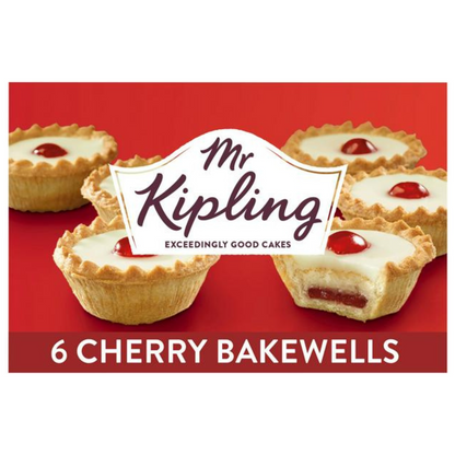 Mr Kipling Cherry Bakewells Tarts 6 Pack