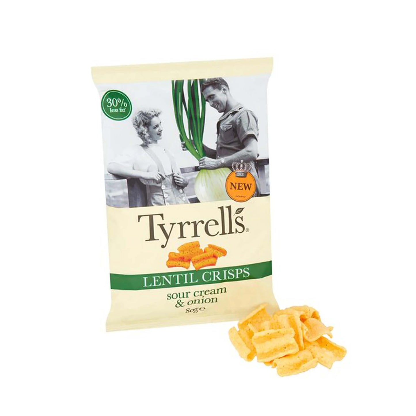 Tyrrells Lentil Sour Cream & Onion Crisps 24g